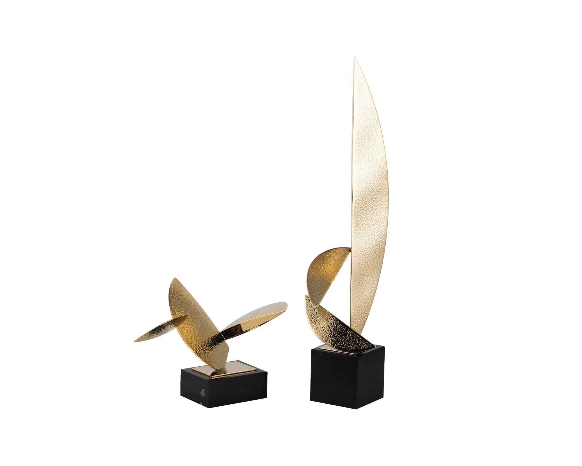 Agar Sculpture- Polished Brass
