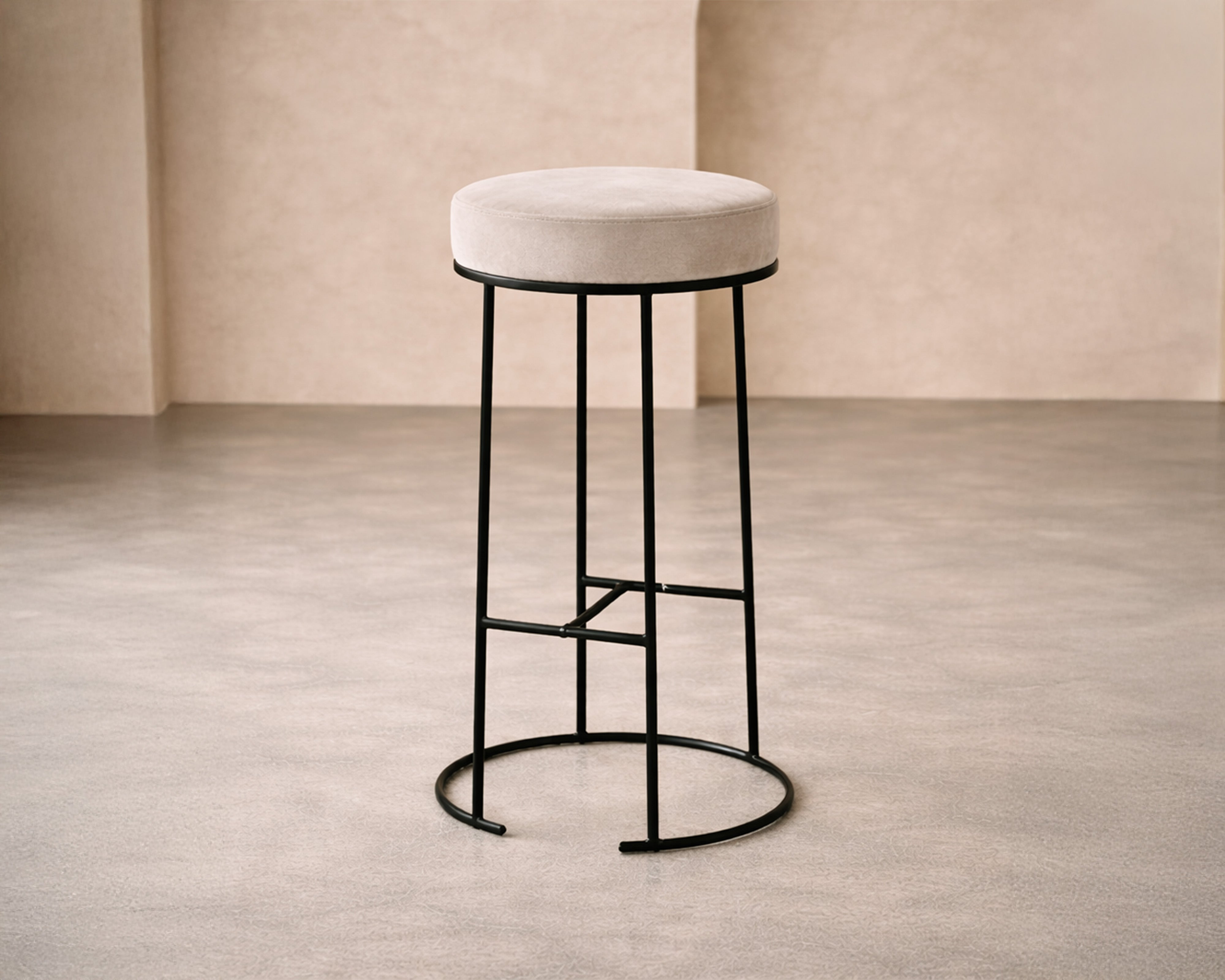 Compti Bar Stool - Kaster Light Grey