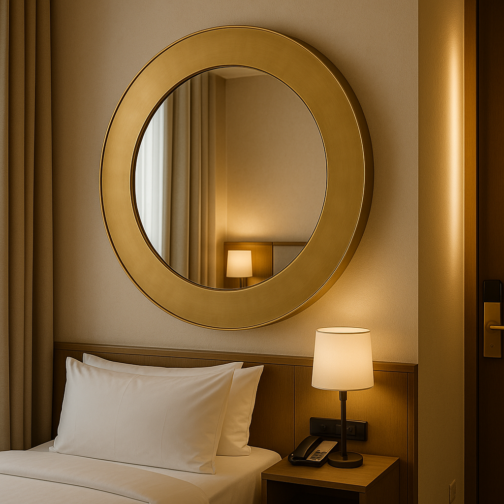 Camden Circular Mirror - Brushed Brass