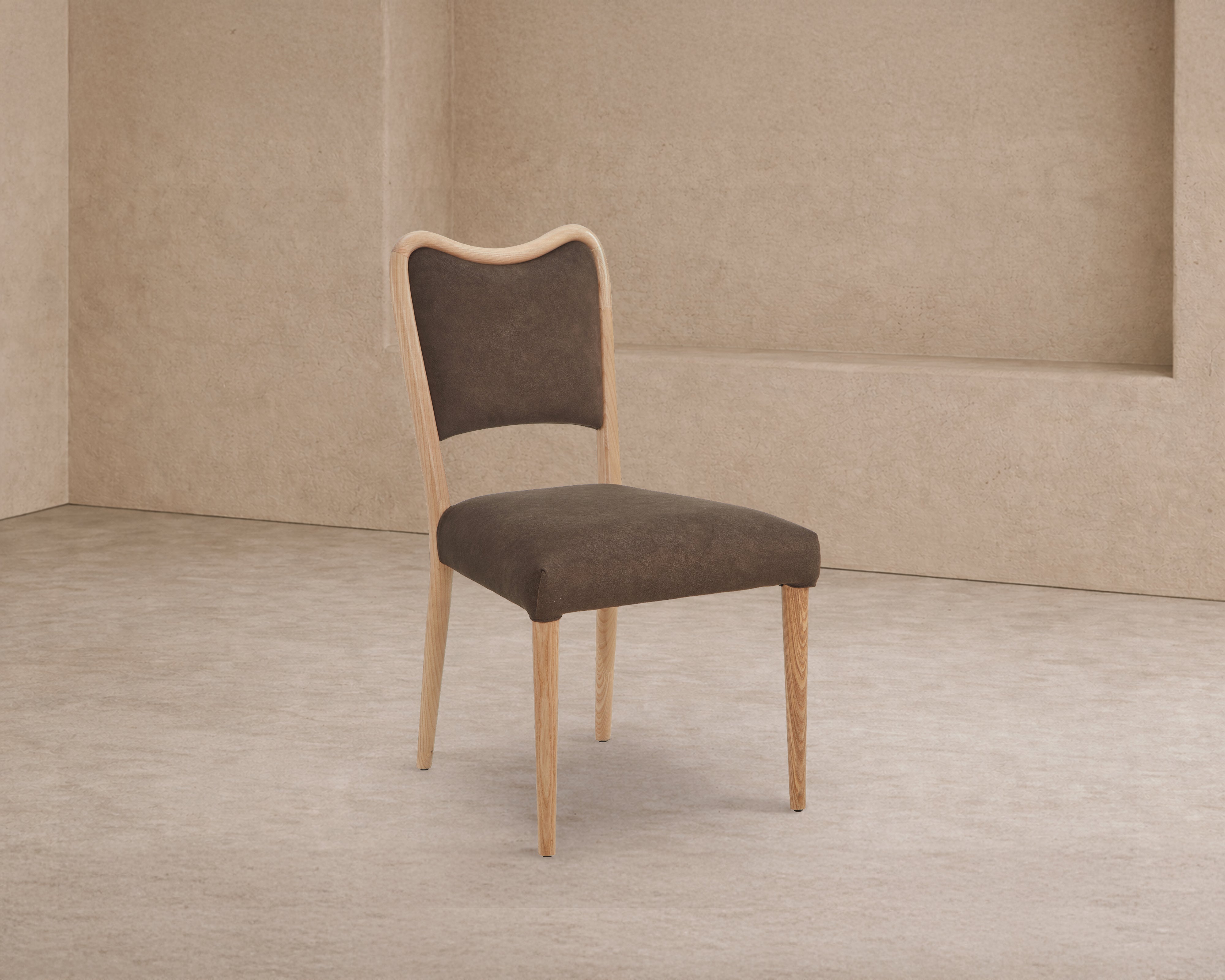 Adelaide Dining Chair - (Crib 5) Hopper Terra & Brushed Natural Wood