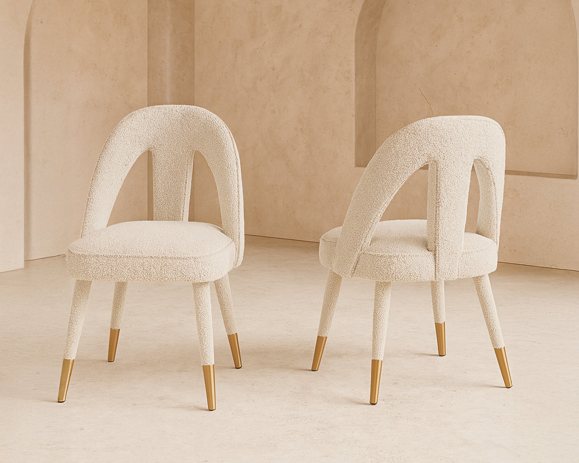 Pigalle Chair - Boucle Sand (set of 2)