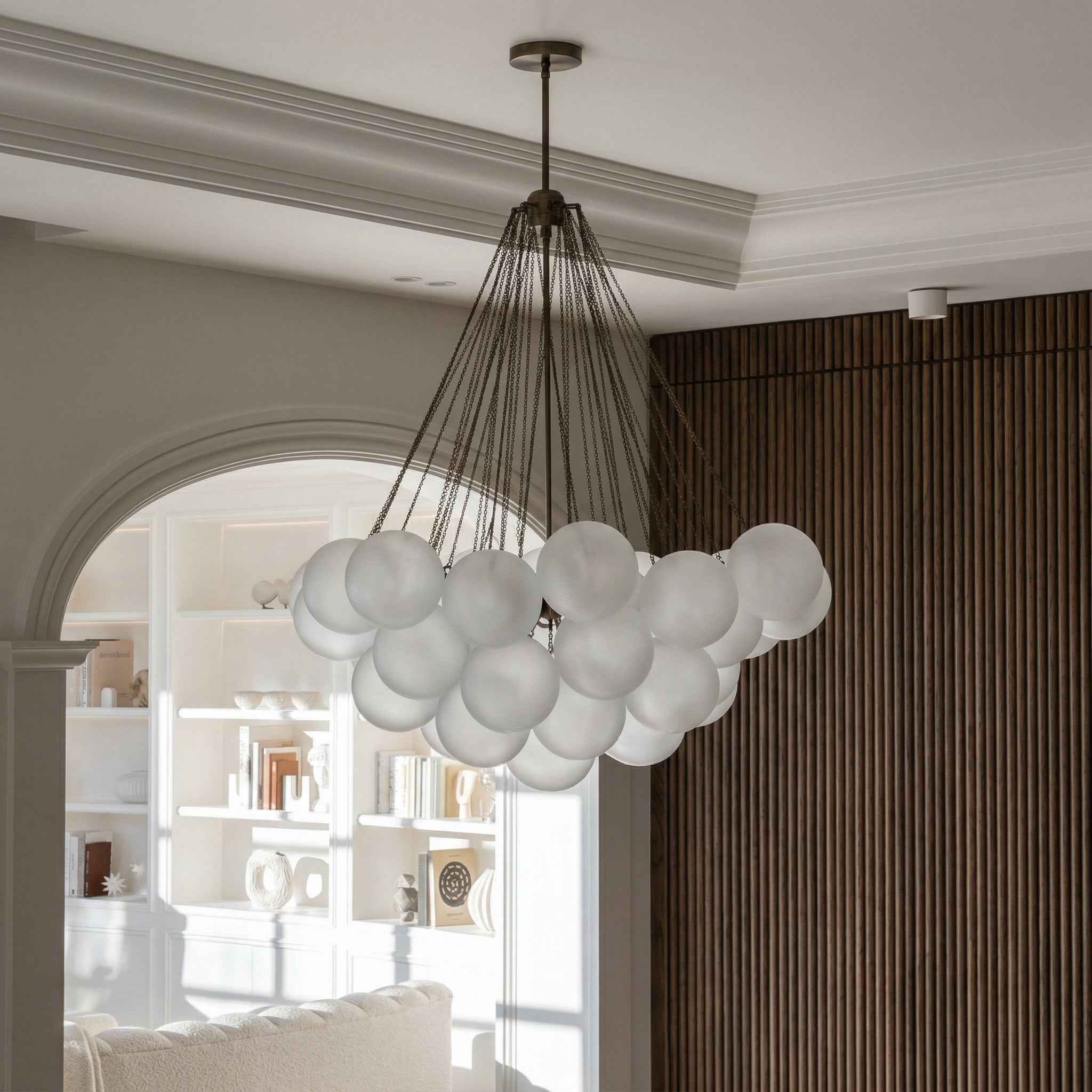 Cloud Pendant Lamp - Antique Brass