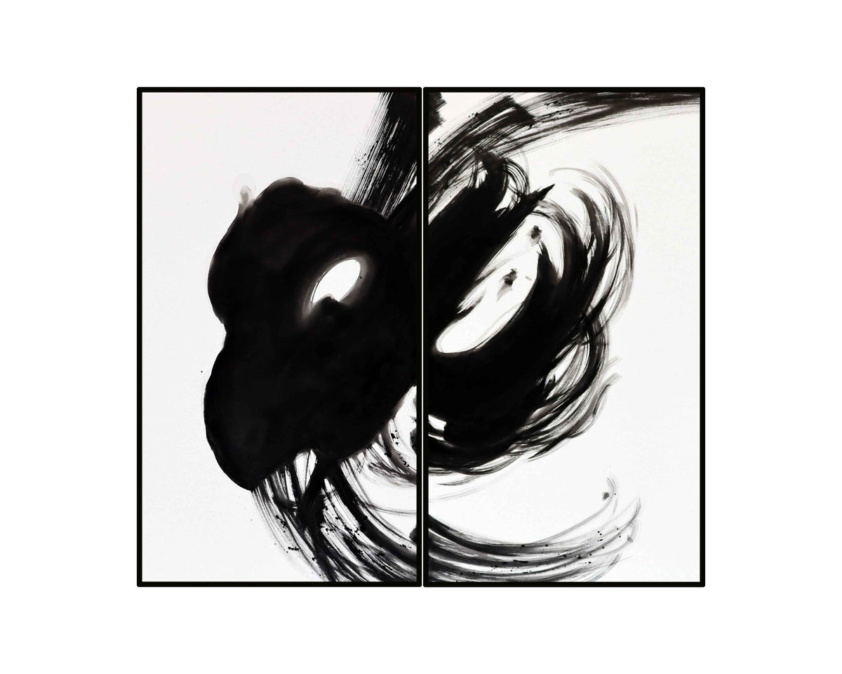 Abstract Composition V (set of 2) - Painting