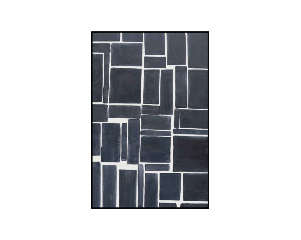 Block Painting - Black and White
