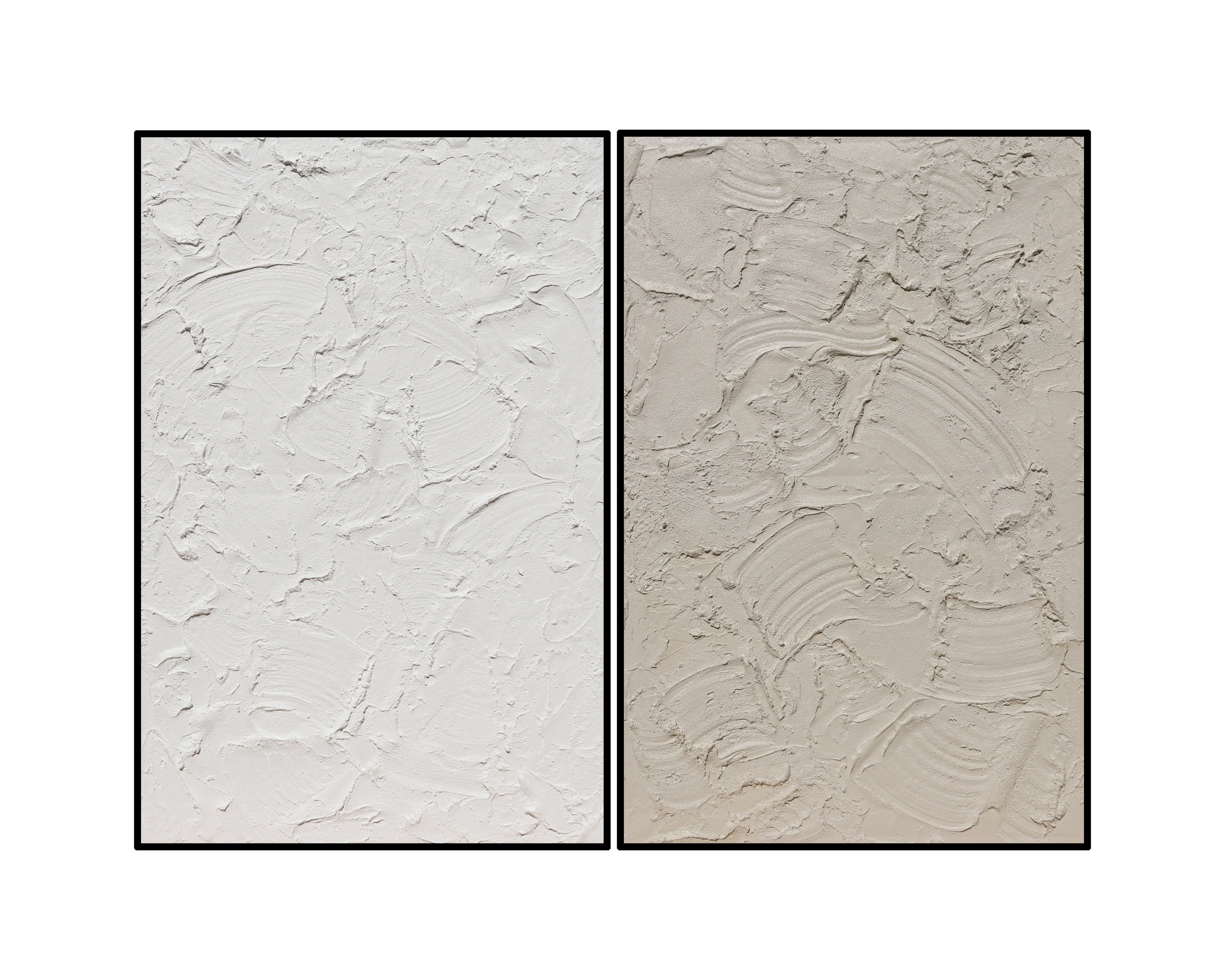 Kaolin Oil Painting - White and Cream
