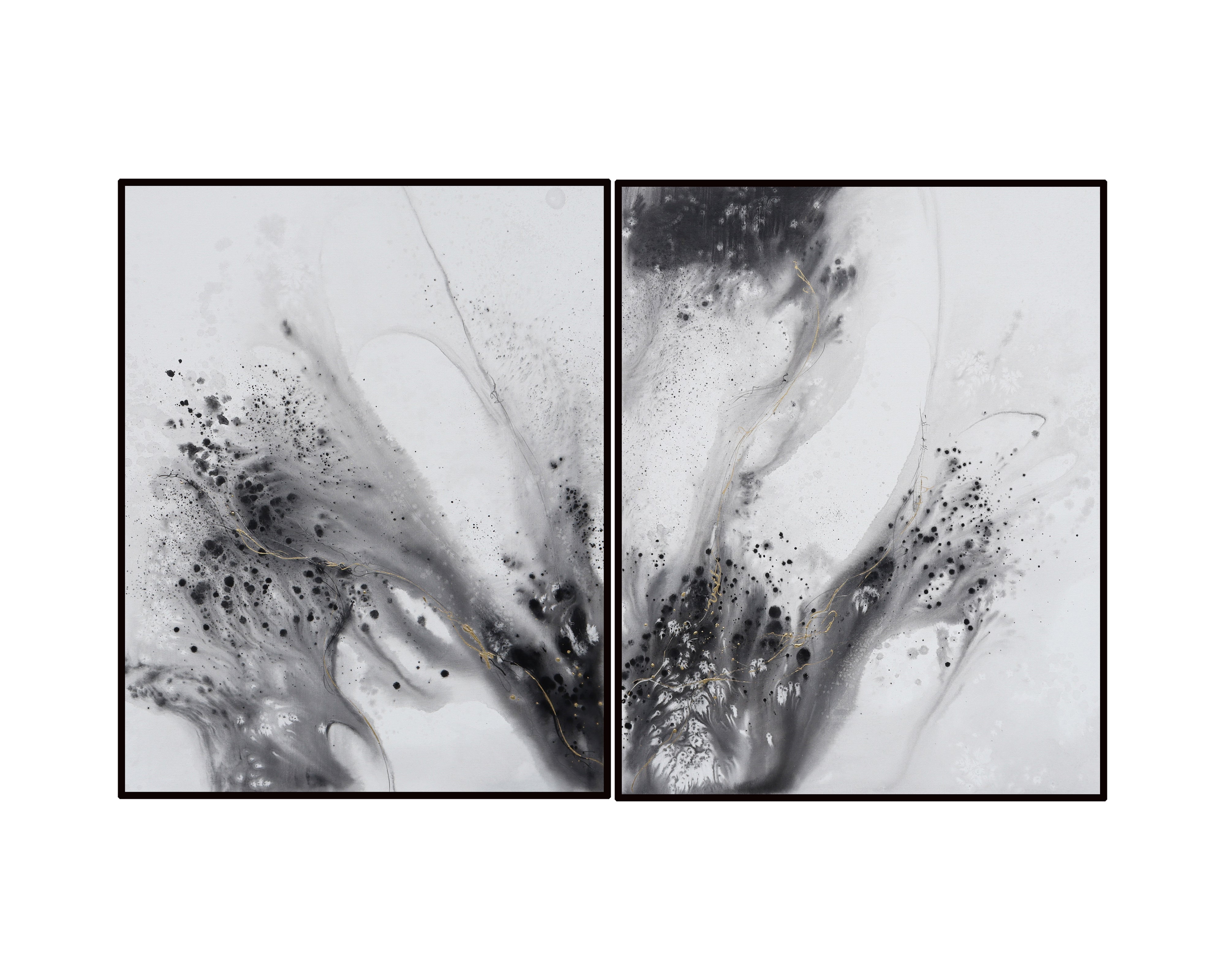 Reid Oil Painting - Black and Grey