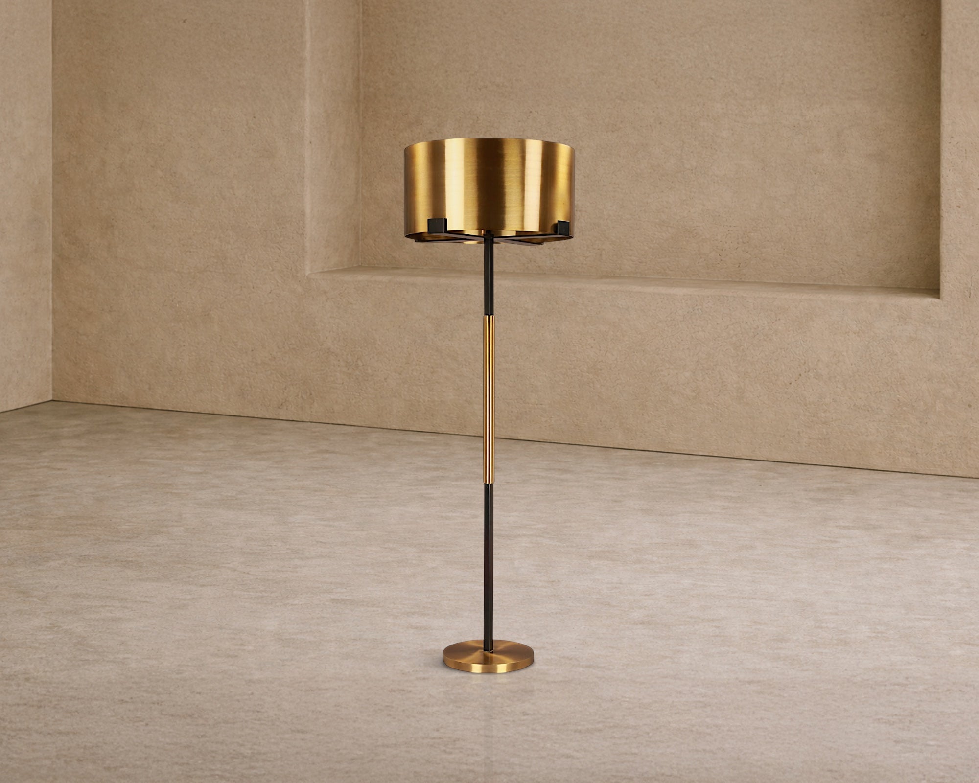 Hamilton Floor Lamp - Brushed Brass