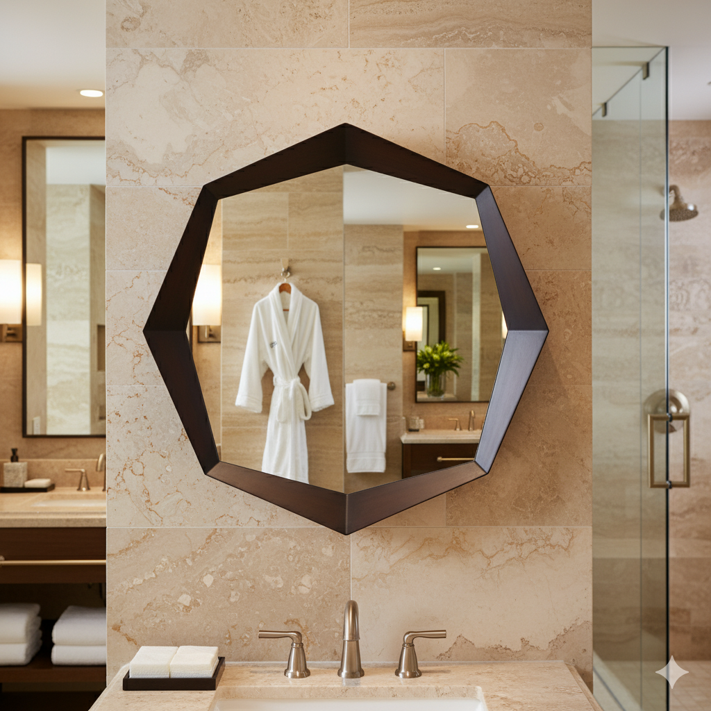 Amber Mirror - Antique Bronze Hairline