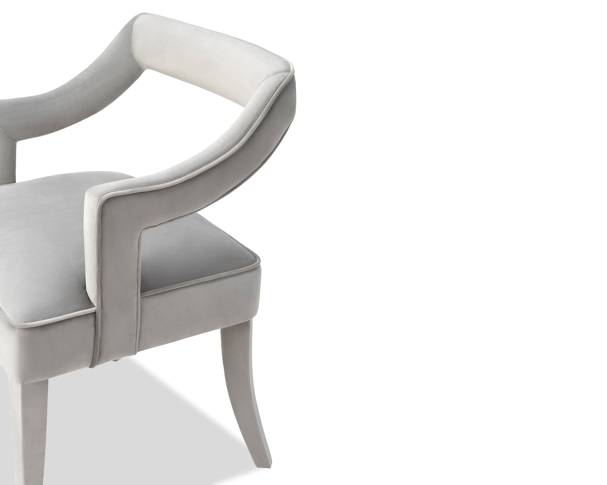 Calvin Dining Chair  -  Horizon Grey Velvet