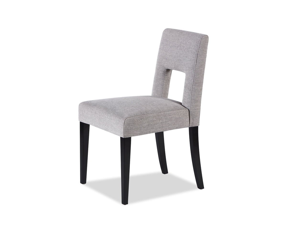 Venice Dining Chair  -  Ash Grey Chenille