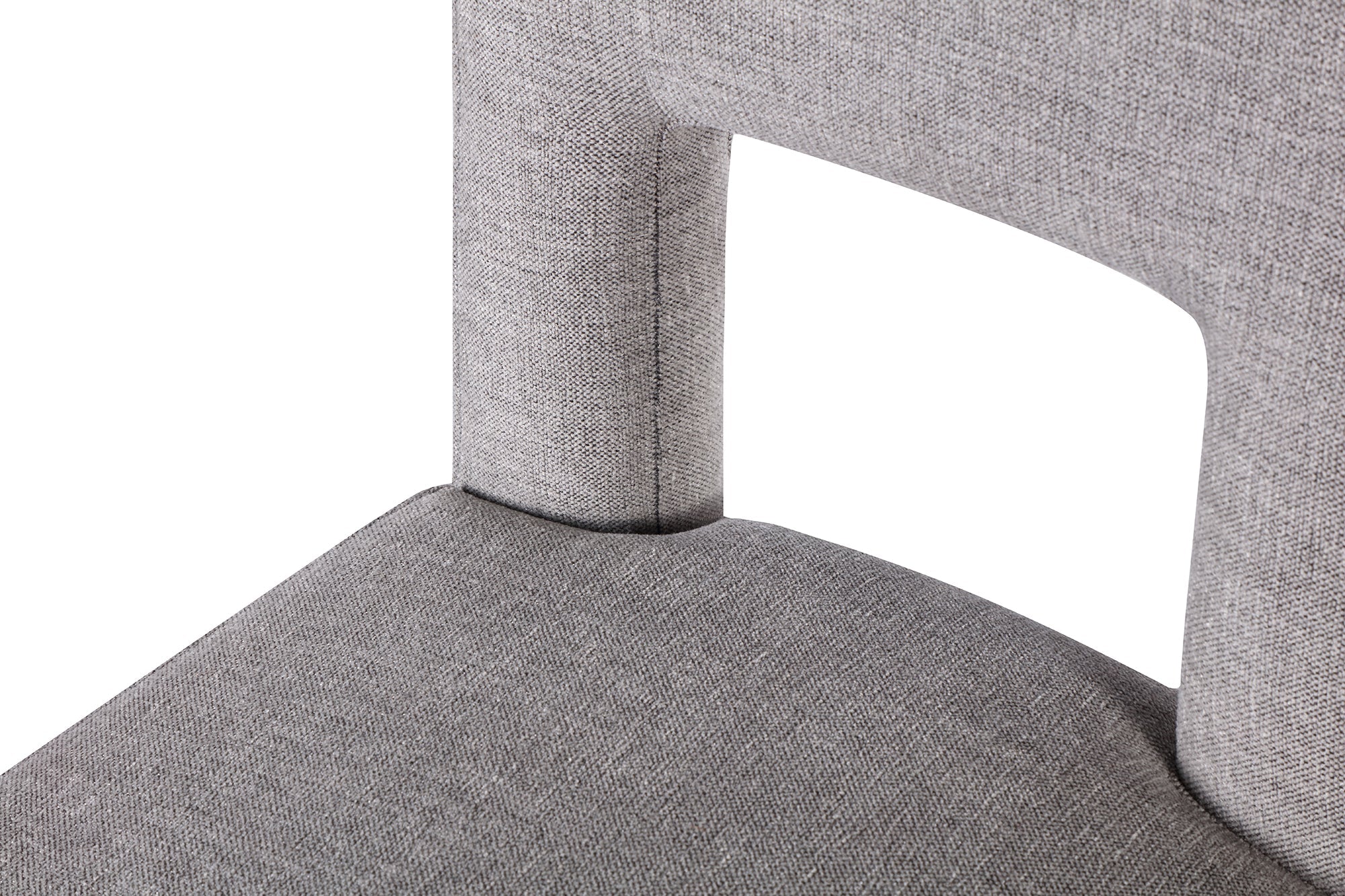 Venice Dining Chair  -  Ash Grey Chenille