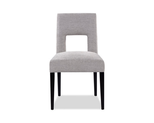 Venice Dining Chair  -  Ash Grey Chenille