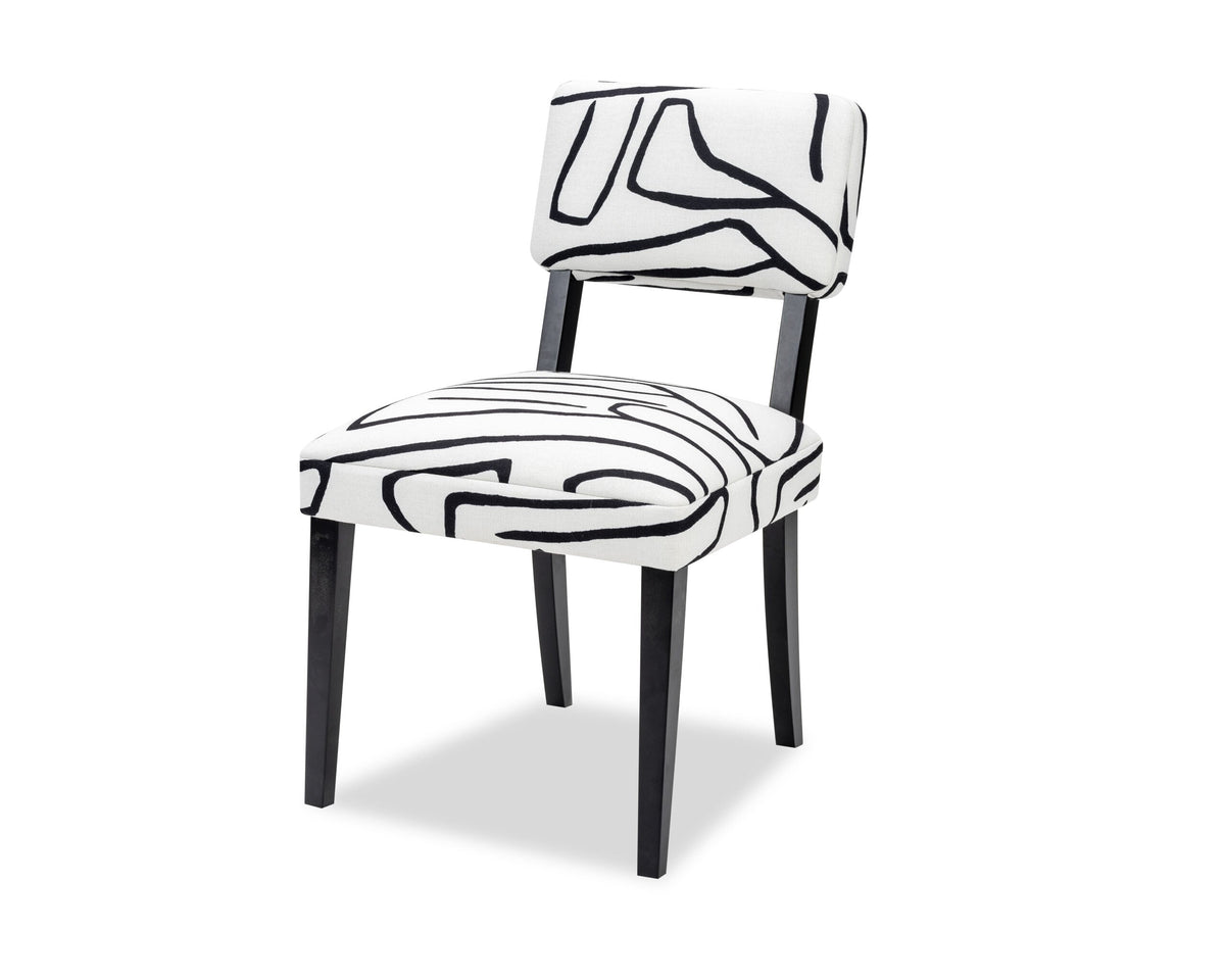 Alfama Dining Chair  -  Zebra Black & White