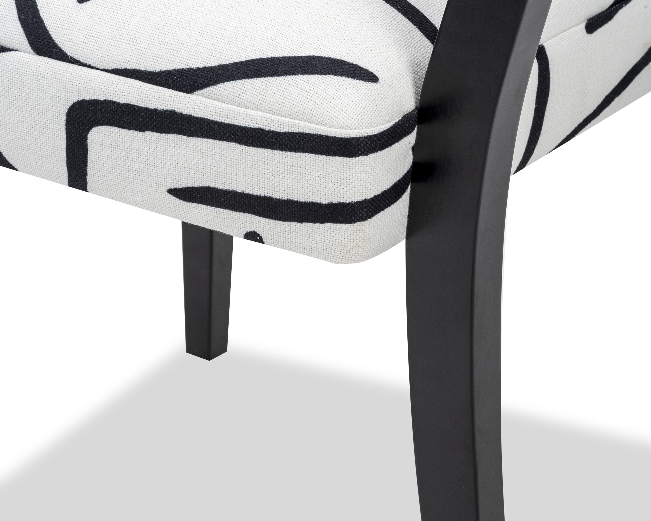 Alfama Dining Chair  -  Zebra Black & White