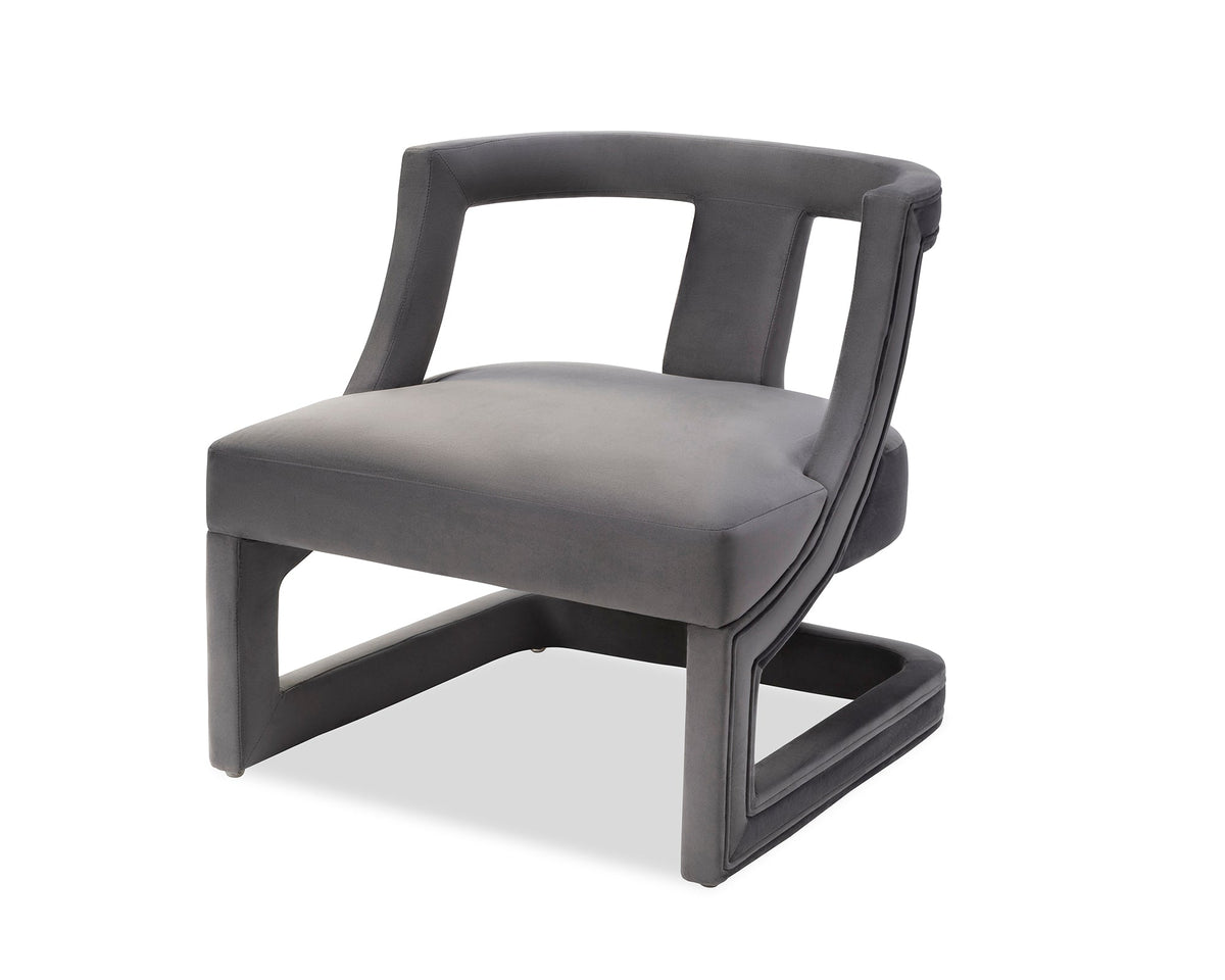 Jimi Occasional Chair  - Night Grey Velvet