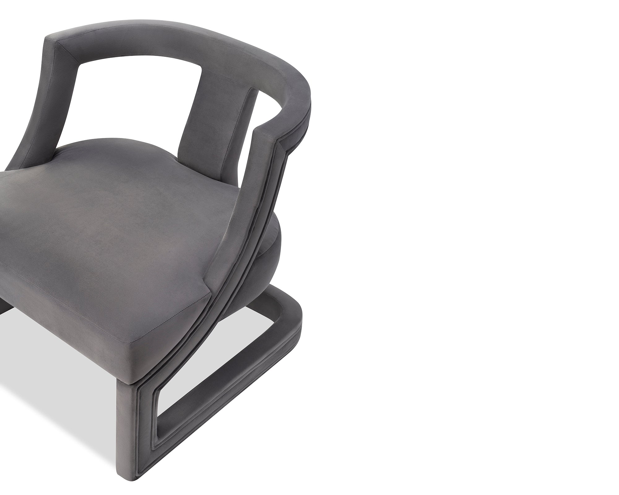 Jimi Occasional Chair  - Night Grey Velvet