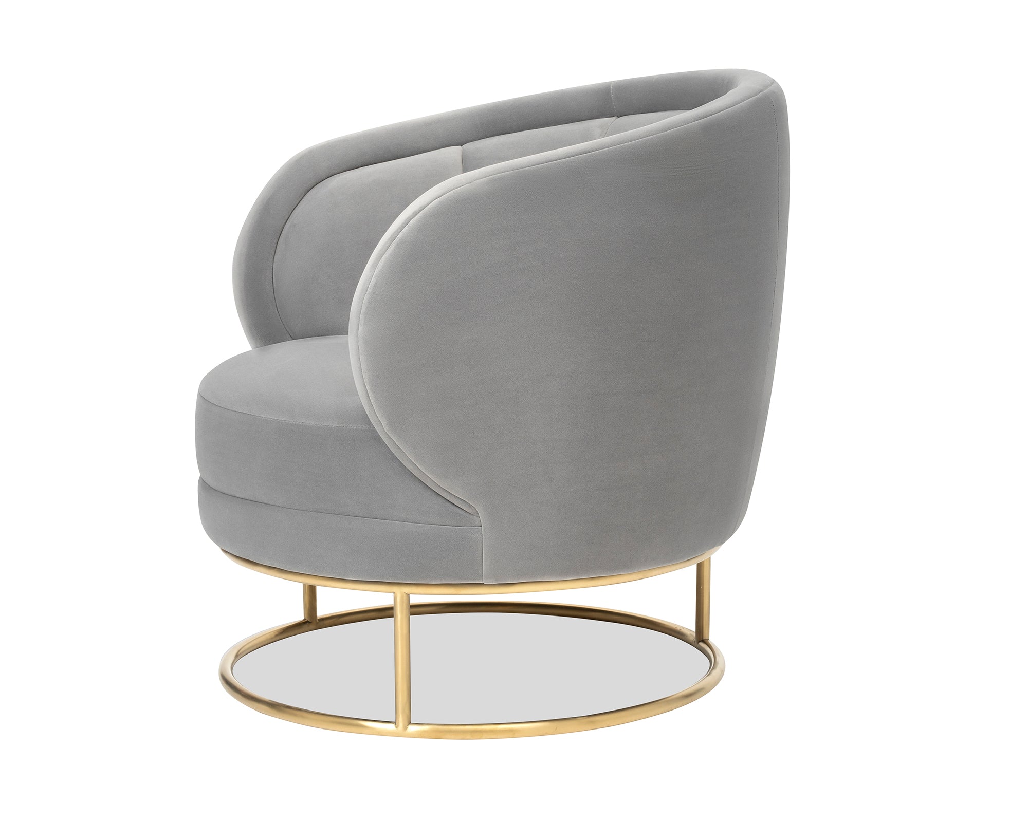 Mila Occasional Chair  - Kaster Horizion Grey Velvet