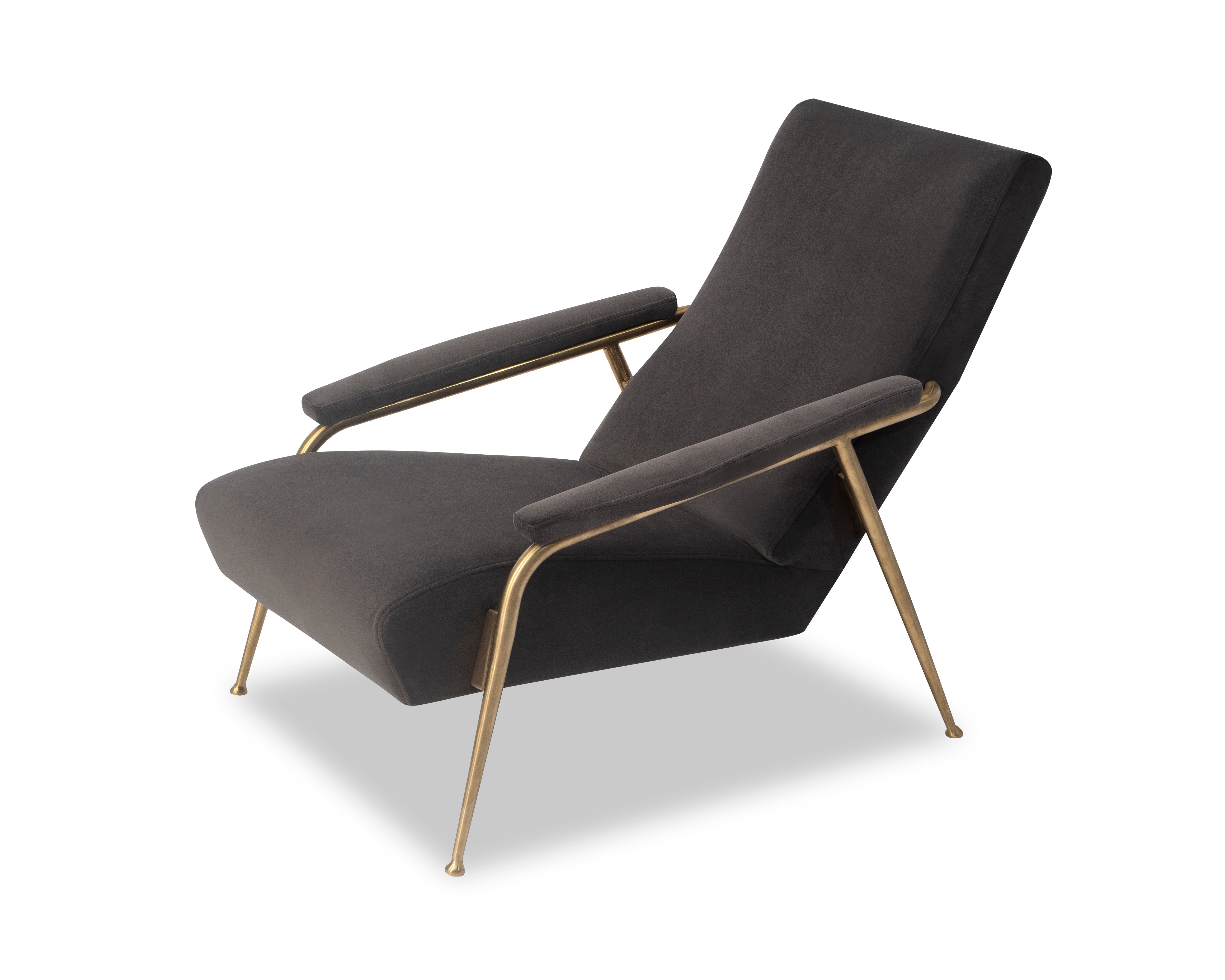 Rex Occasional Chair - Kaster Slate Grey Velvet