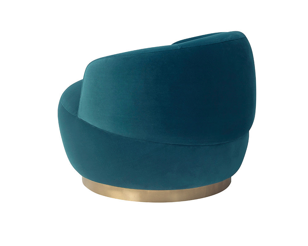 Vitale Occasional Chair Chair  -  Baxter Deep Sea Velvet