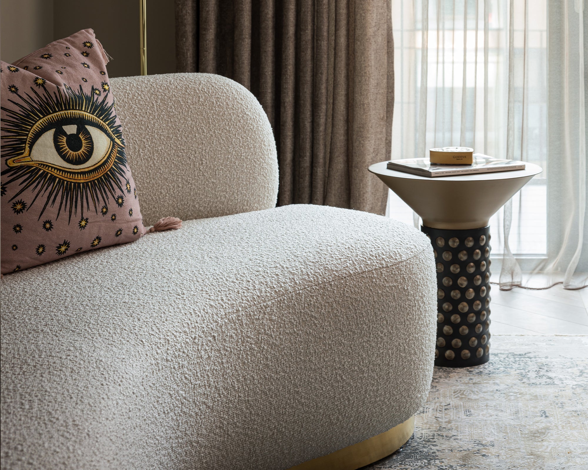 Sasha Sofa (Left) - Boucle Sand