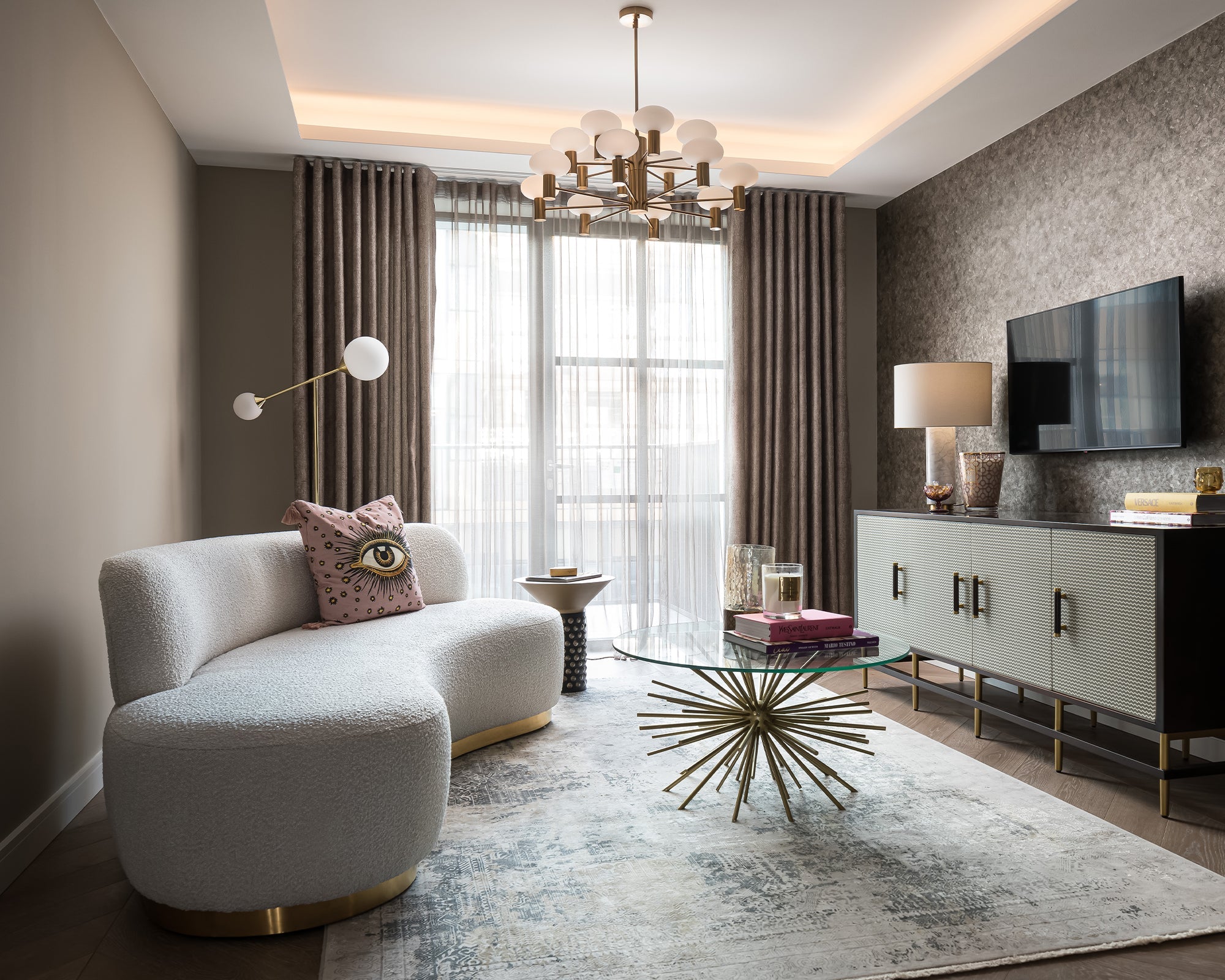 Sasha Sofa (Left) - Boucle Sand