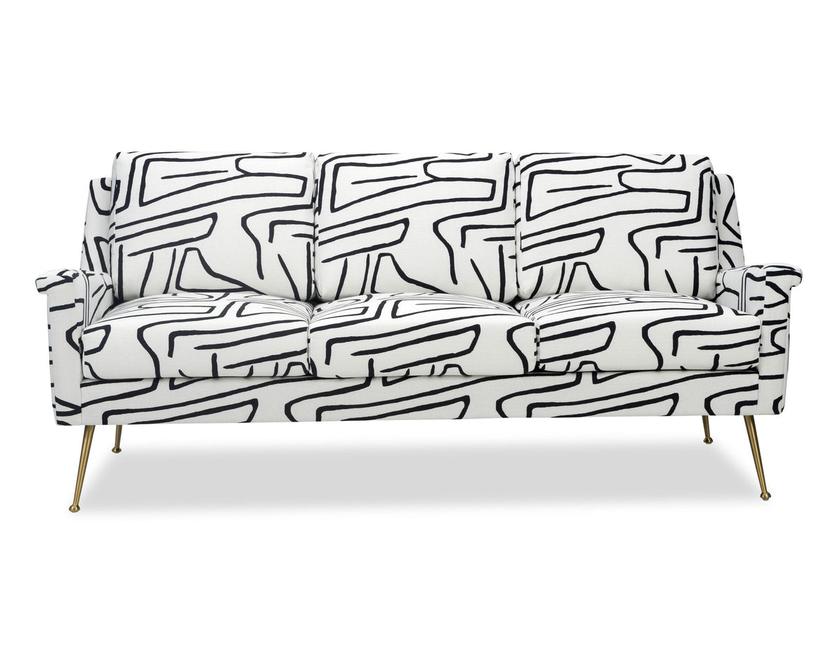 Lidmar Sofa - Zebra Black & White