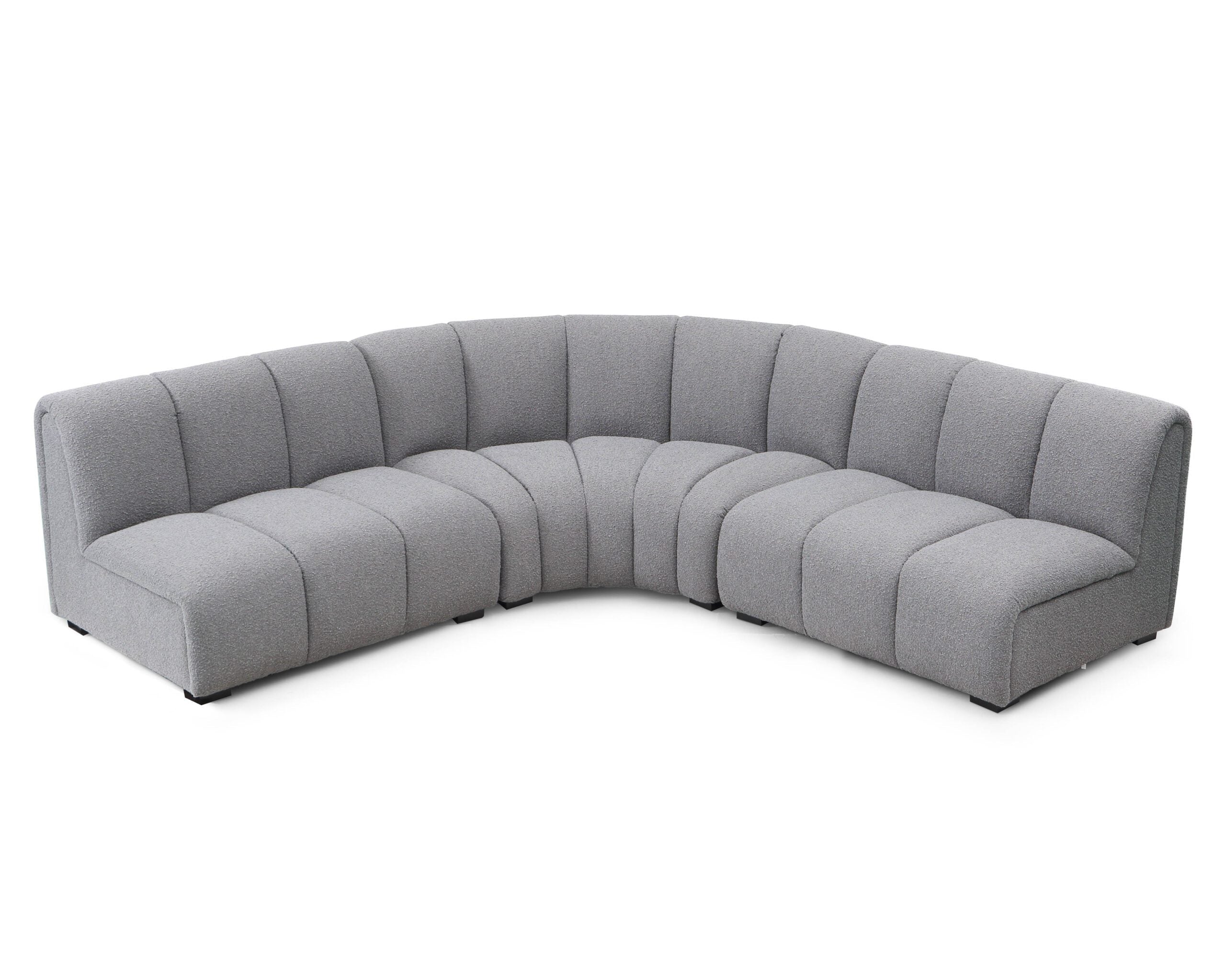 Ralph Sofa Single Unit  -  Boucle Graphic Grey