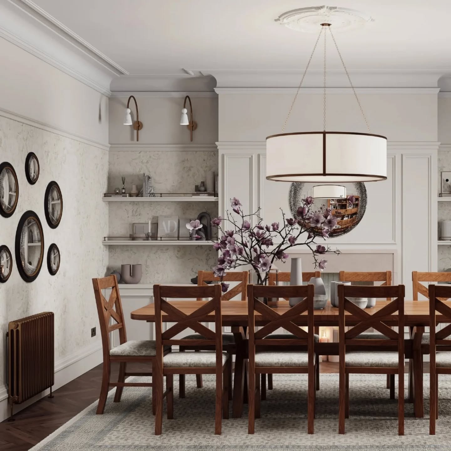 Baltimore Pendant Lamp - Antique Brass