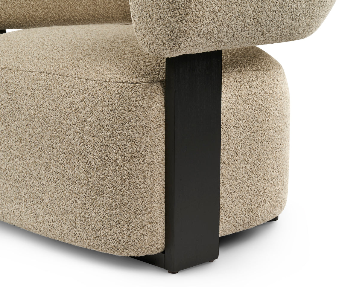 Botega Occasional Chair (Crib 5) - Capella Sand/Ash Wood