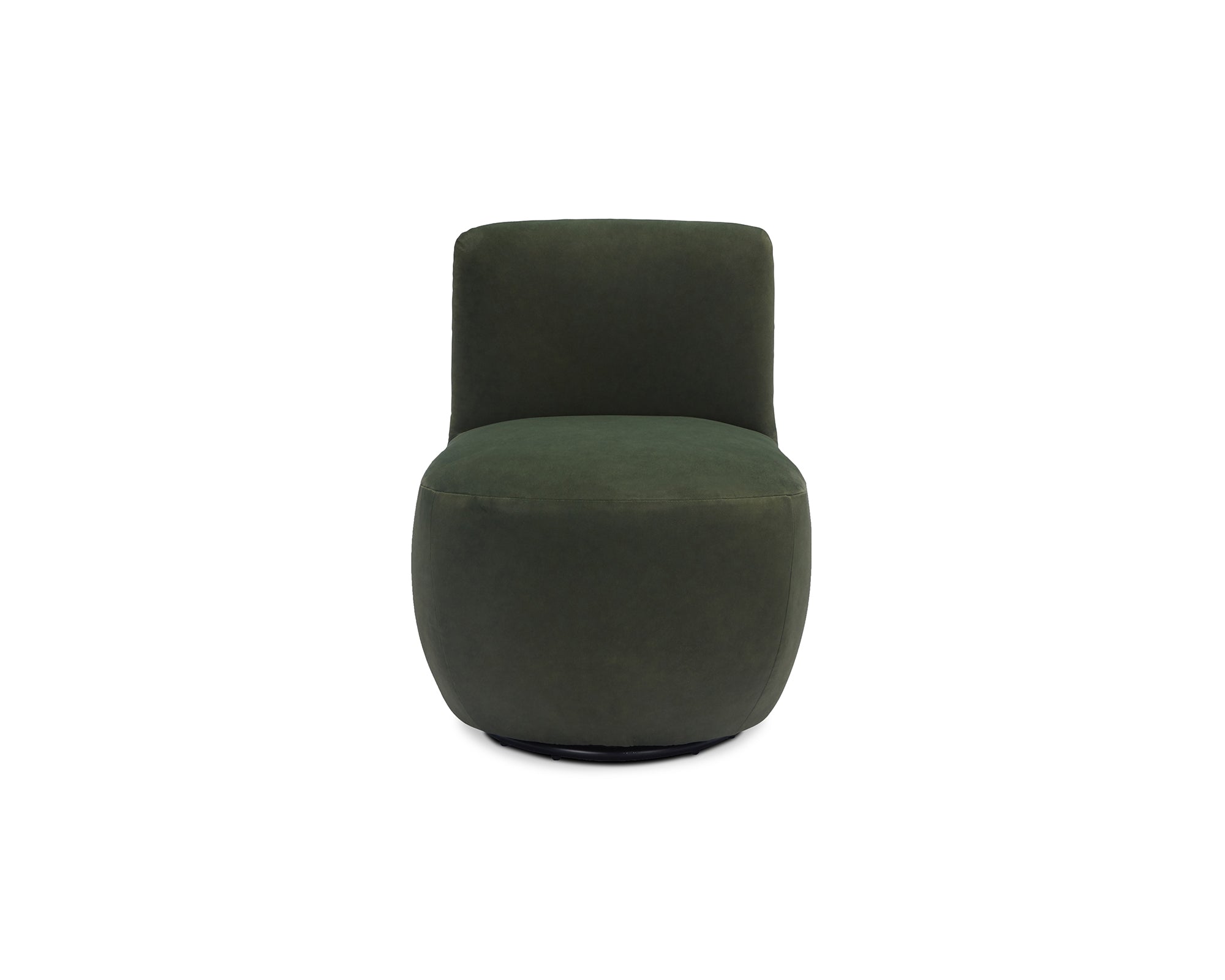 Hopper Swivel Occasional Chair - Hopper Moss | Matt Black Metal (Crib 5)