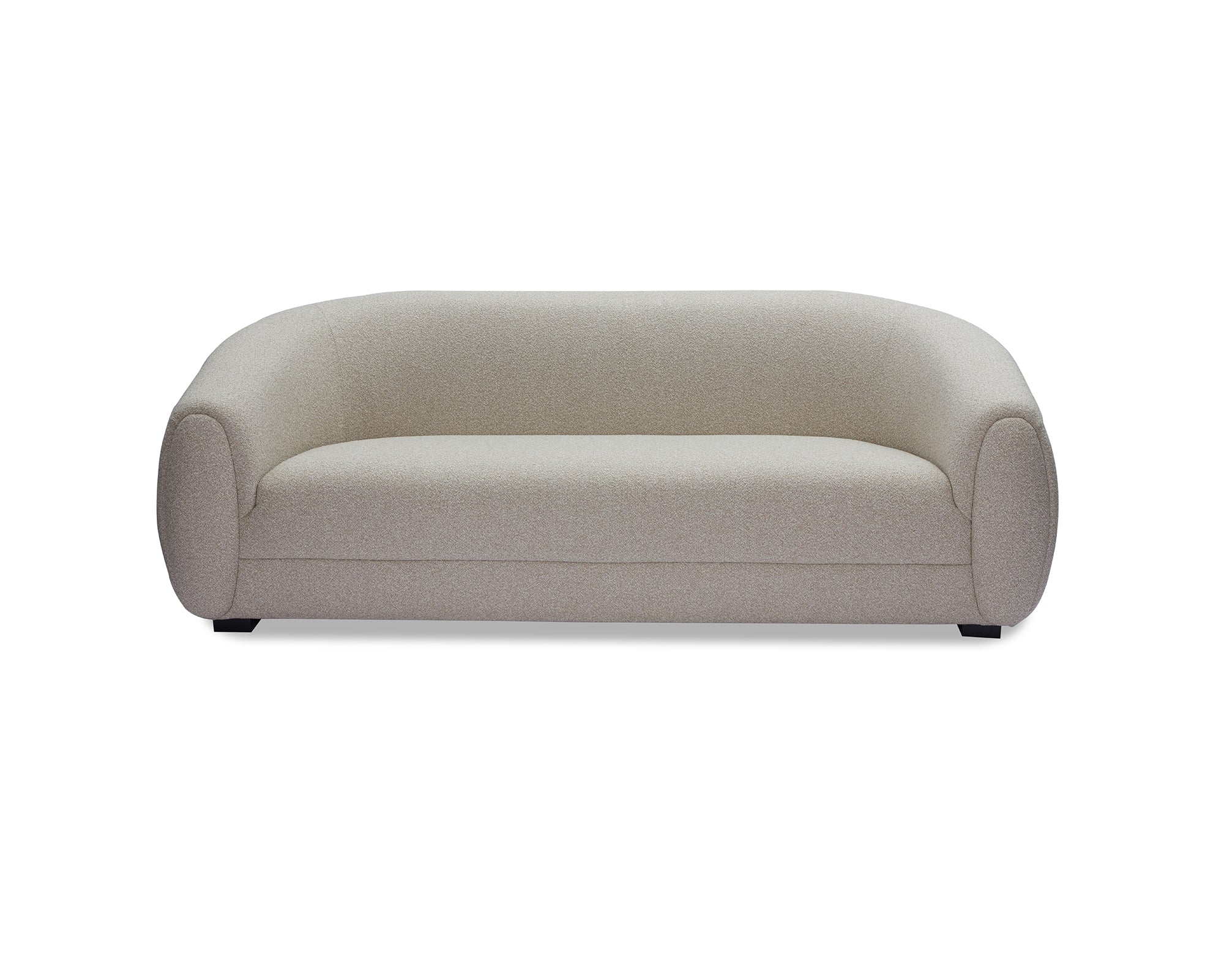 Voltaire Sofa - Capella Sand | Dark Brown Solid Wood (Crib 5)