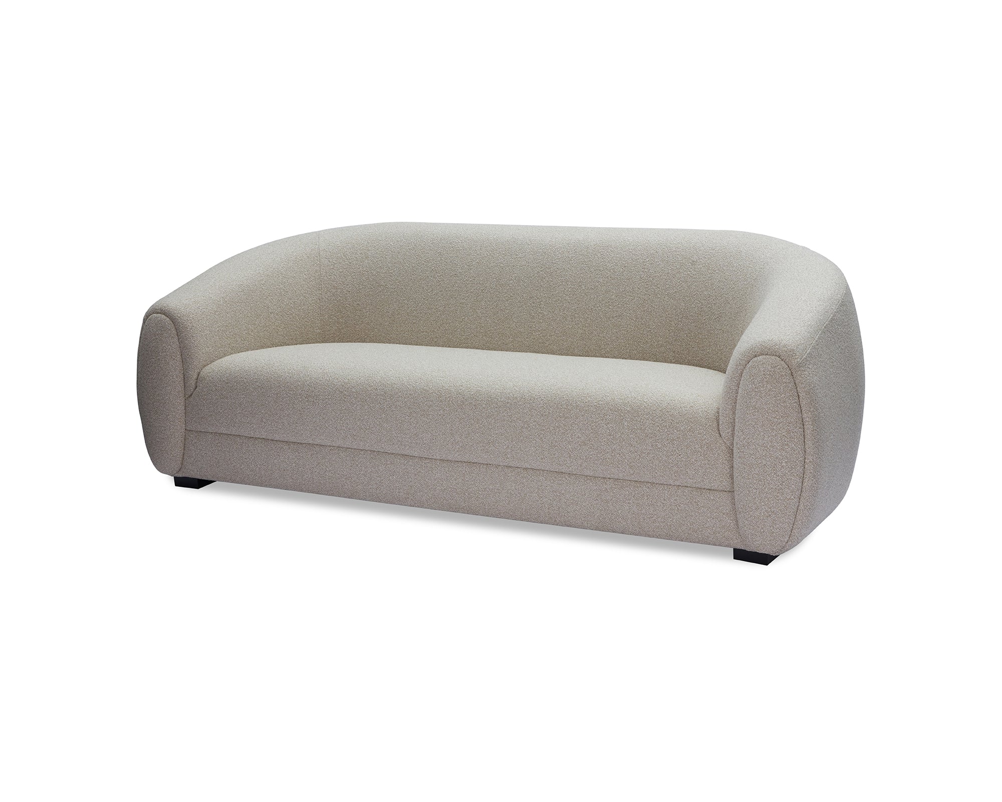 Voltaire Sofa - Capella Sand | Dark Brown Solid Wood (Crib 5)