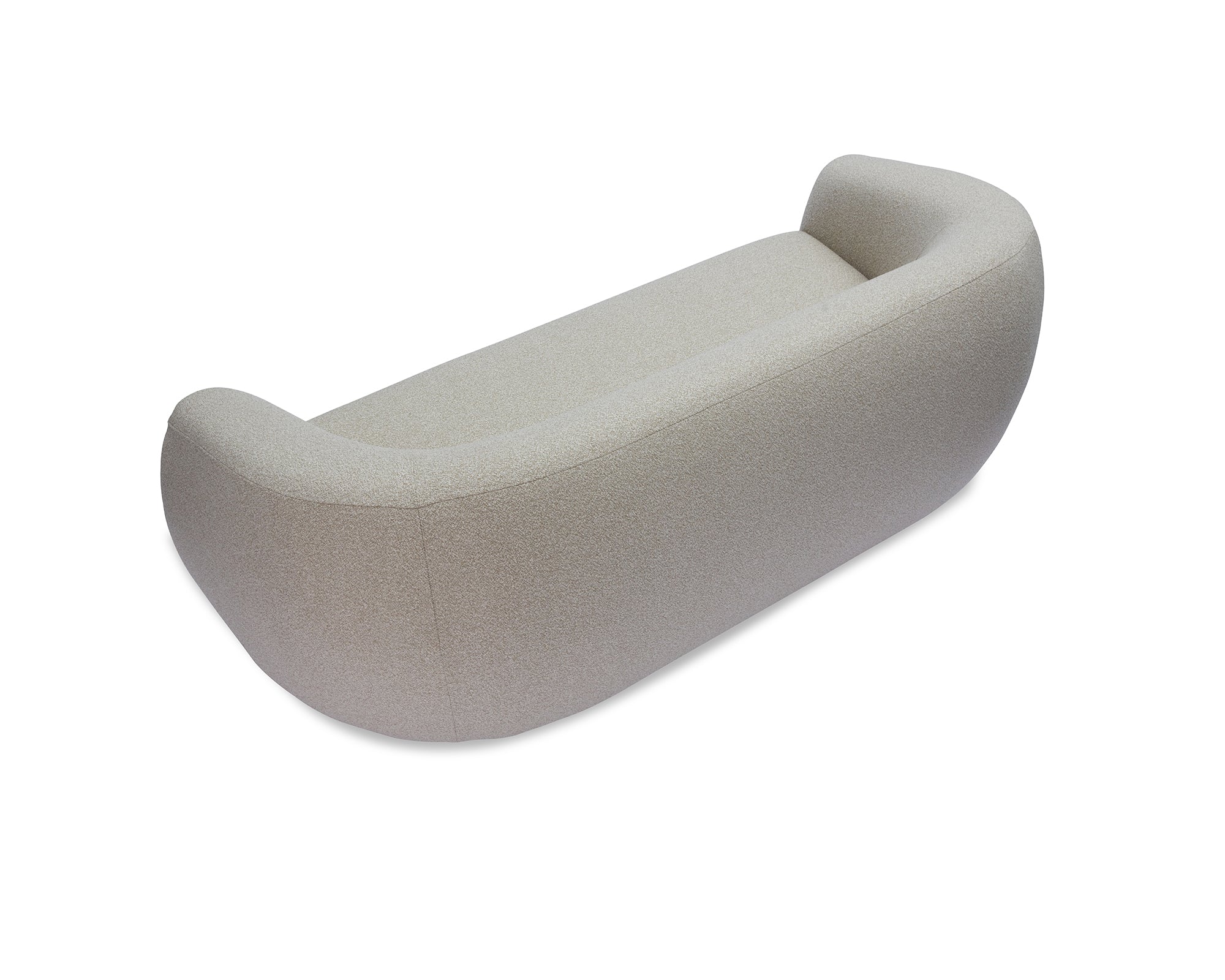 Voltaire Sofa - Capella Sand | Dark Brown Solid Wood (Crib 5)