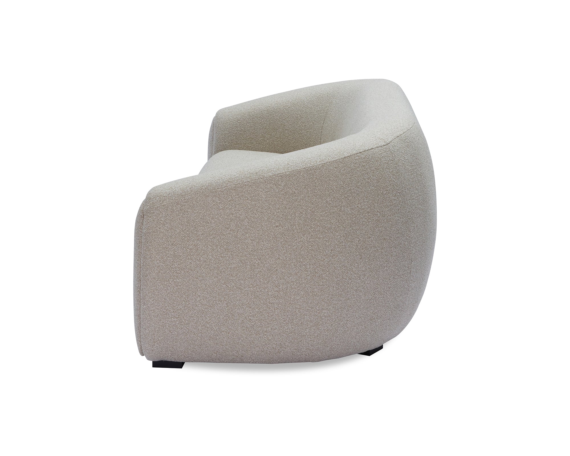 Voltaire Sofa - Capella Sand | Dark Brown Solid Wood (Crib 5)