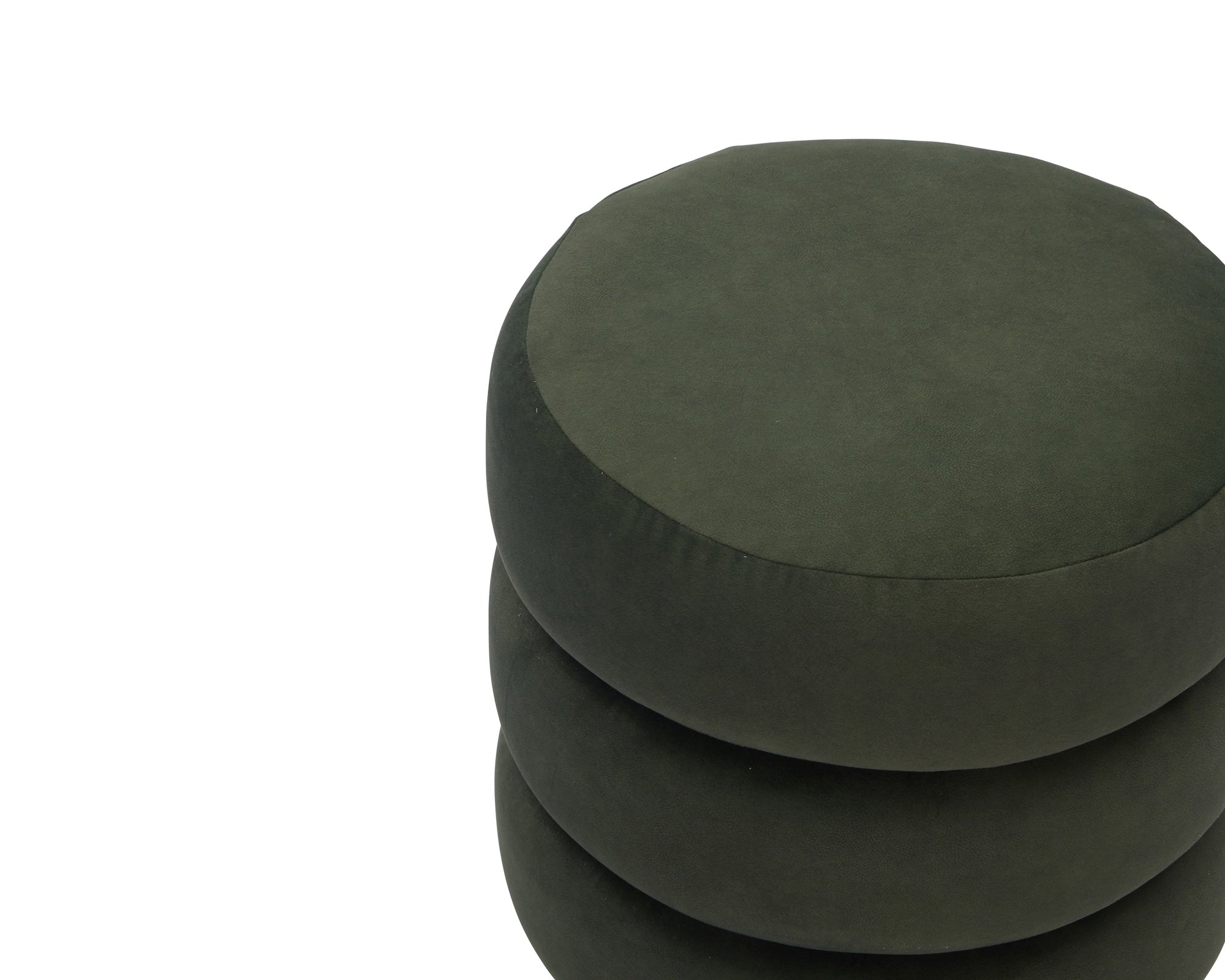 Trace Footstool - Hopper Moss | Mid Brown Oak Sold Wood (Crib 5)