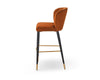 Maya Bar Stool (Crib 5)  -  Megan Oxide & Brushed Brass
