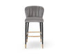 Maya Bar Stool (Crib 5)  -  Megan Grey & Brushed Brass