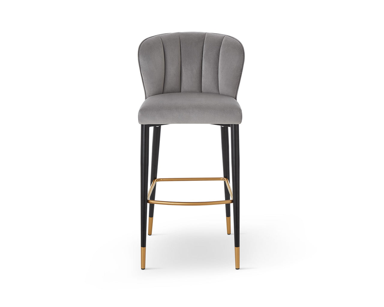 Maya Bar Stool (Crib 5)  -  Megan Grey & Brushed Brass