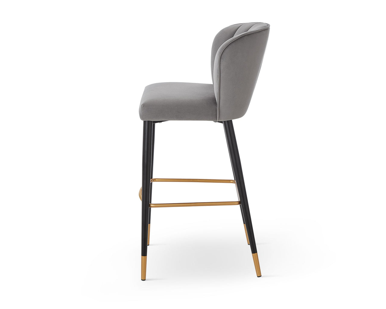 Maya Bar Stool (Crib 5)  -  Megan Grey & Brushed Brass