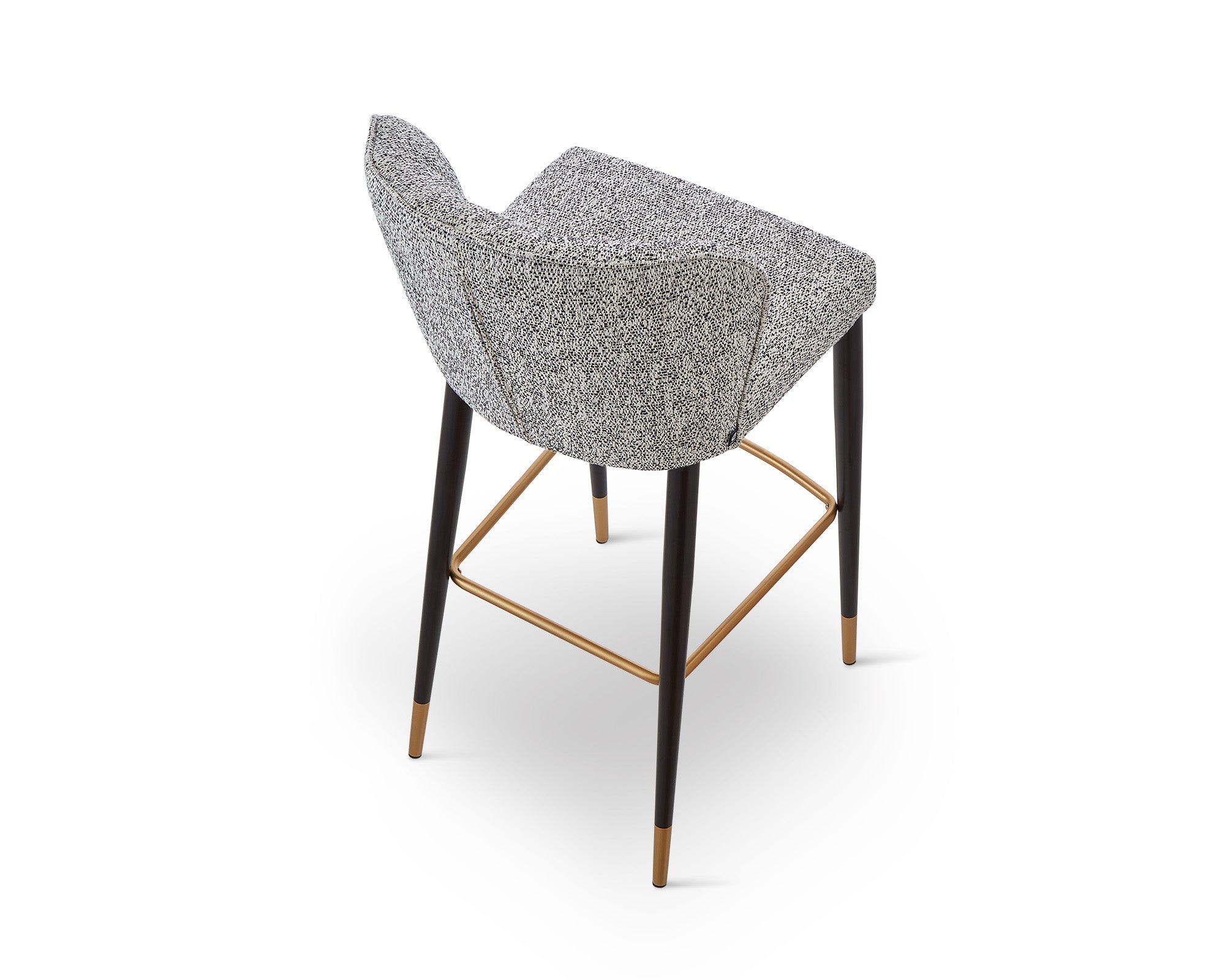 Maya Bar Stool (Crib 5)  -  Talbot Freckle & Brushed Brass