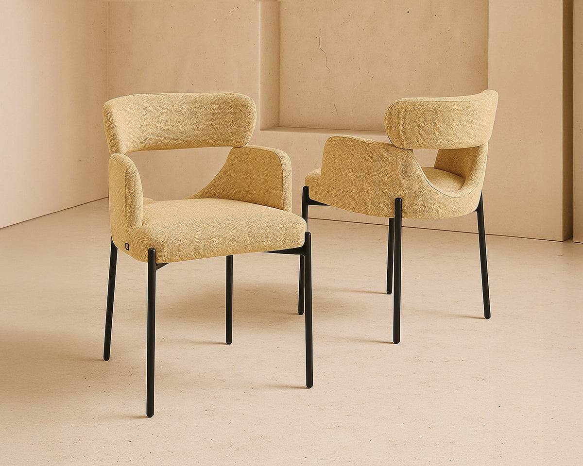 Aga Dining Chairs (Crib 5) (set of 2) - Field Sand