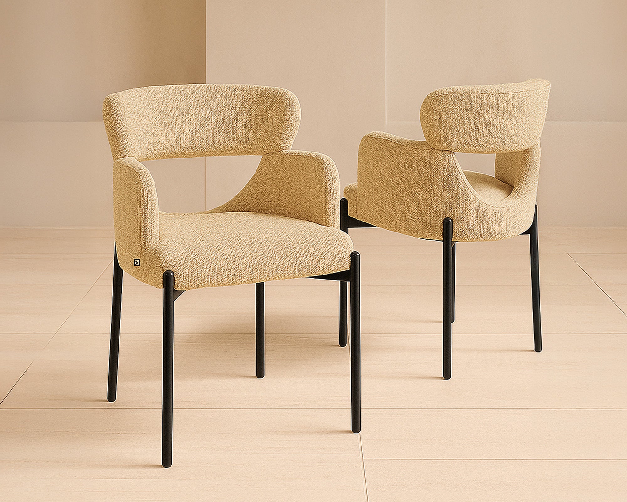 Aga Dining Chairs (Crib 5) (set of 2) - Field Sand
