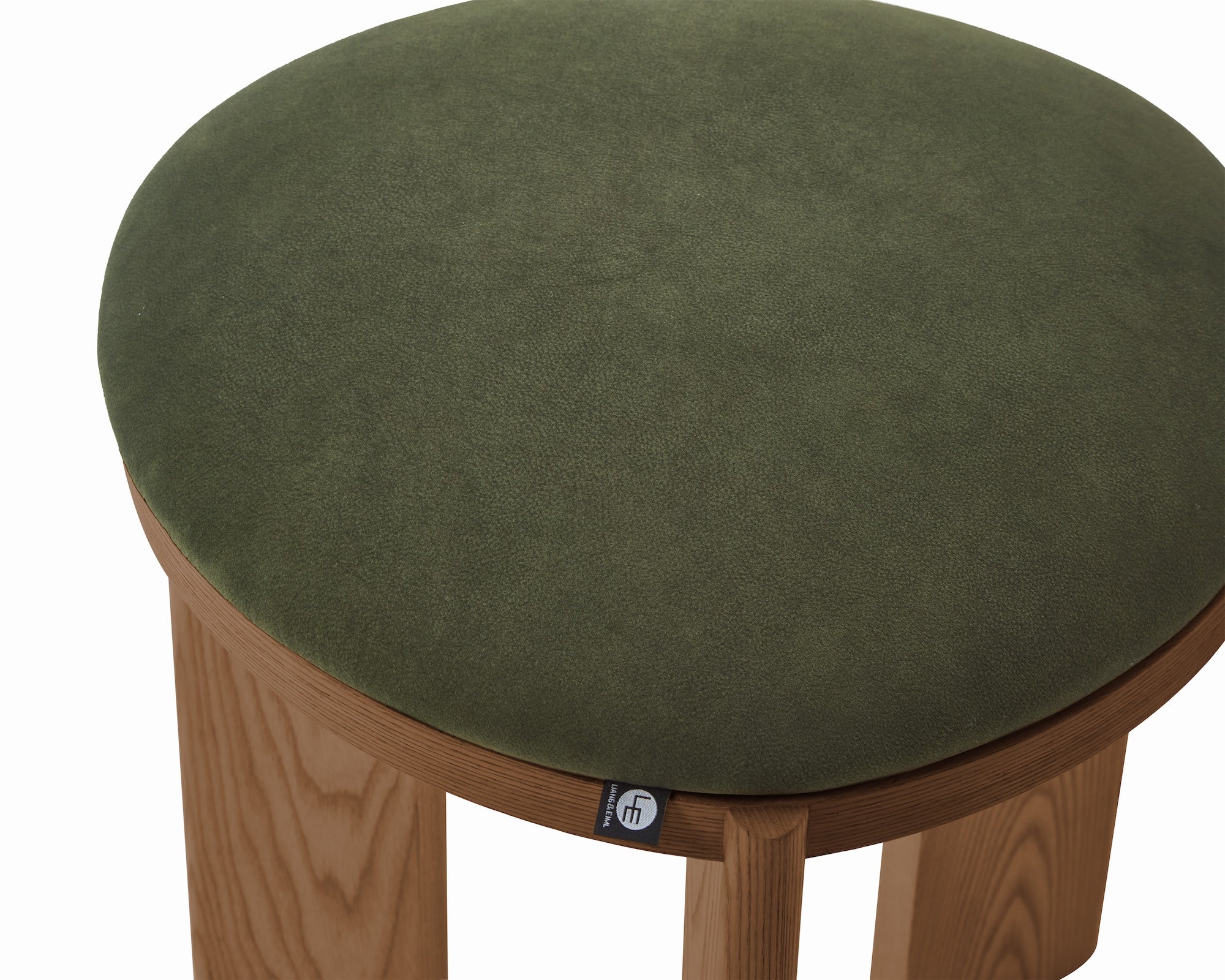 Lia Foot Stool - (Crib 5) Hopper Moss & Brushed Brown