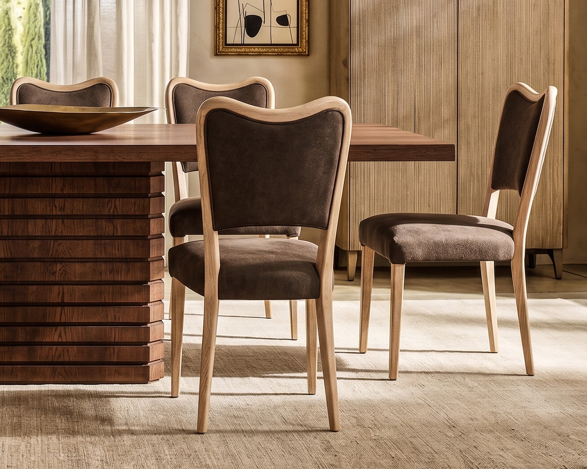 Adelaide Dining Chair - (Crib 5) Hopper Terra & Brushed Natural Wood