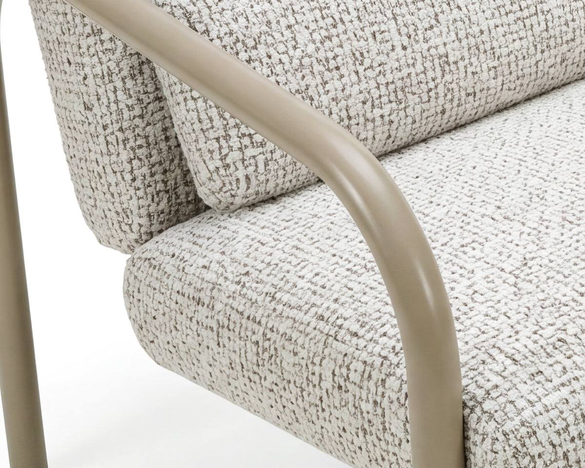 Vienne Occasional Chair - (Crib 5) Ripley Grav & Gloss Ivory