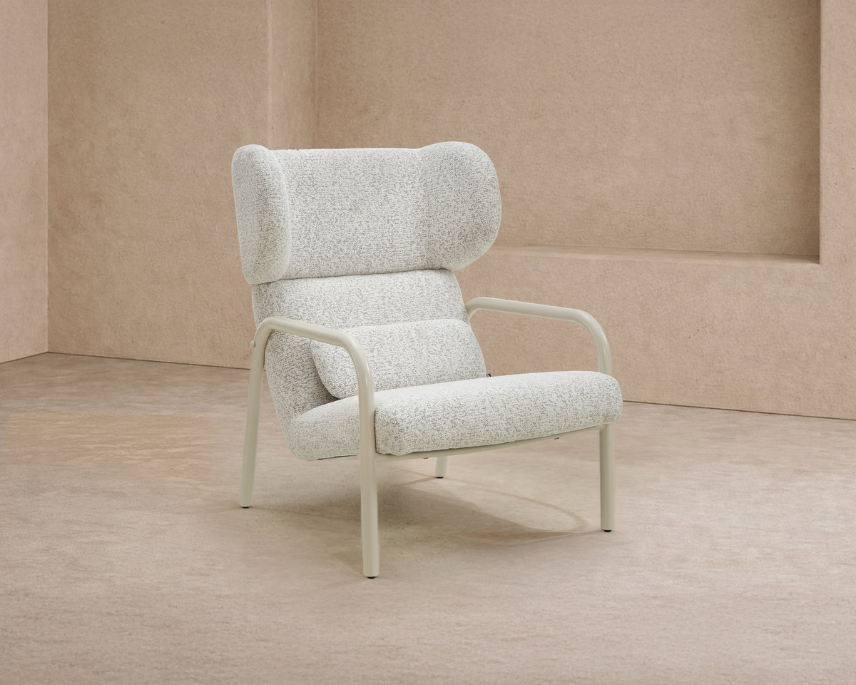 Vienne Occasional Chair - (Crib 5) Ripley Grav & Gloss Ivory