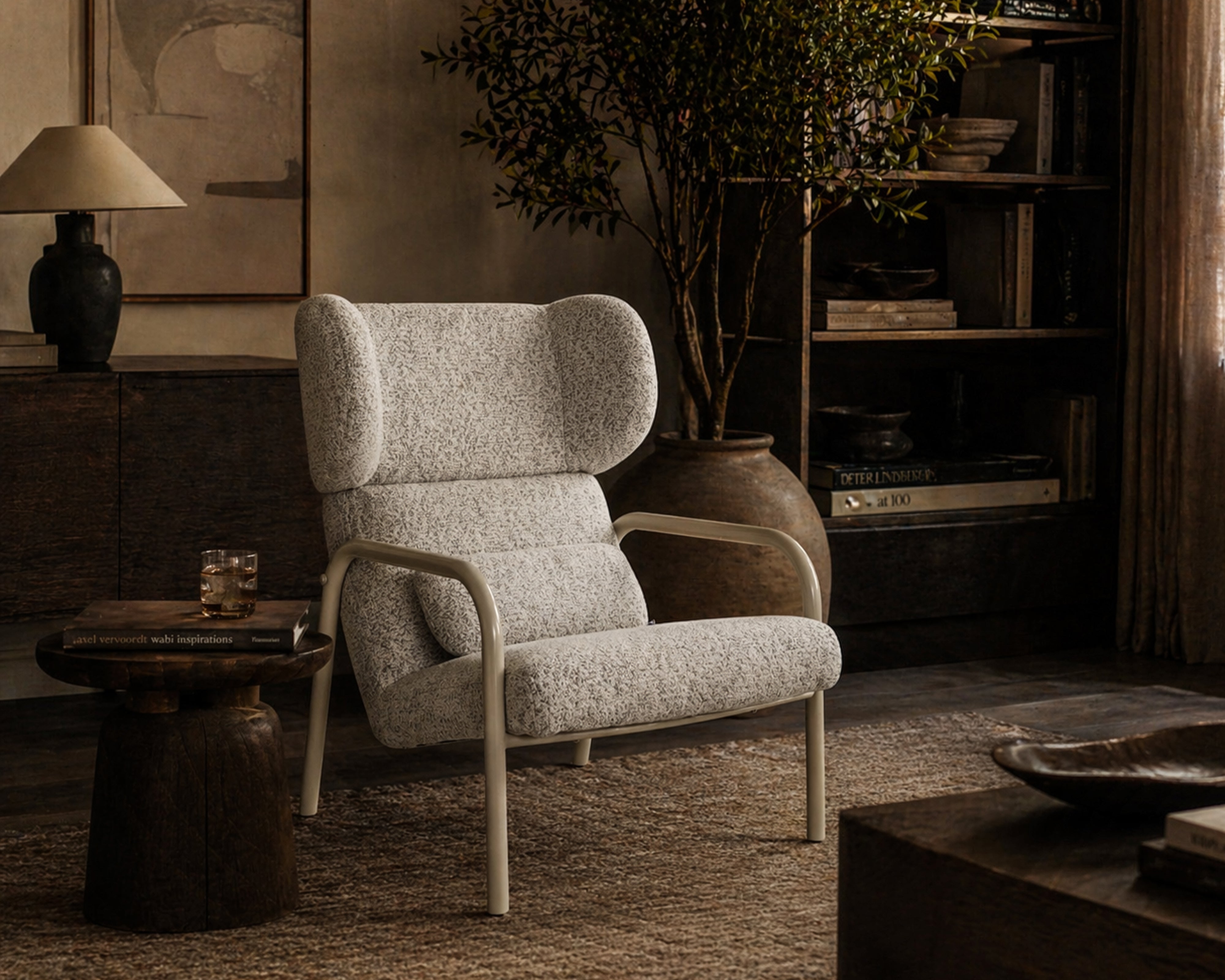 Vienne Occasional Chair - (Crib 5) Ripley Grav & Gloss Ivory