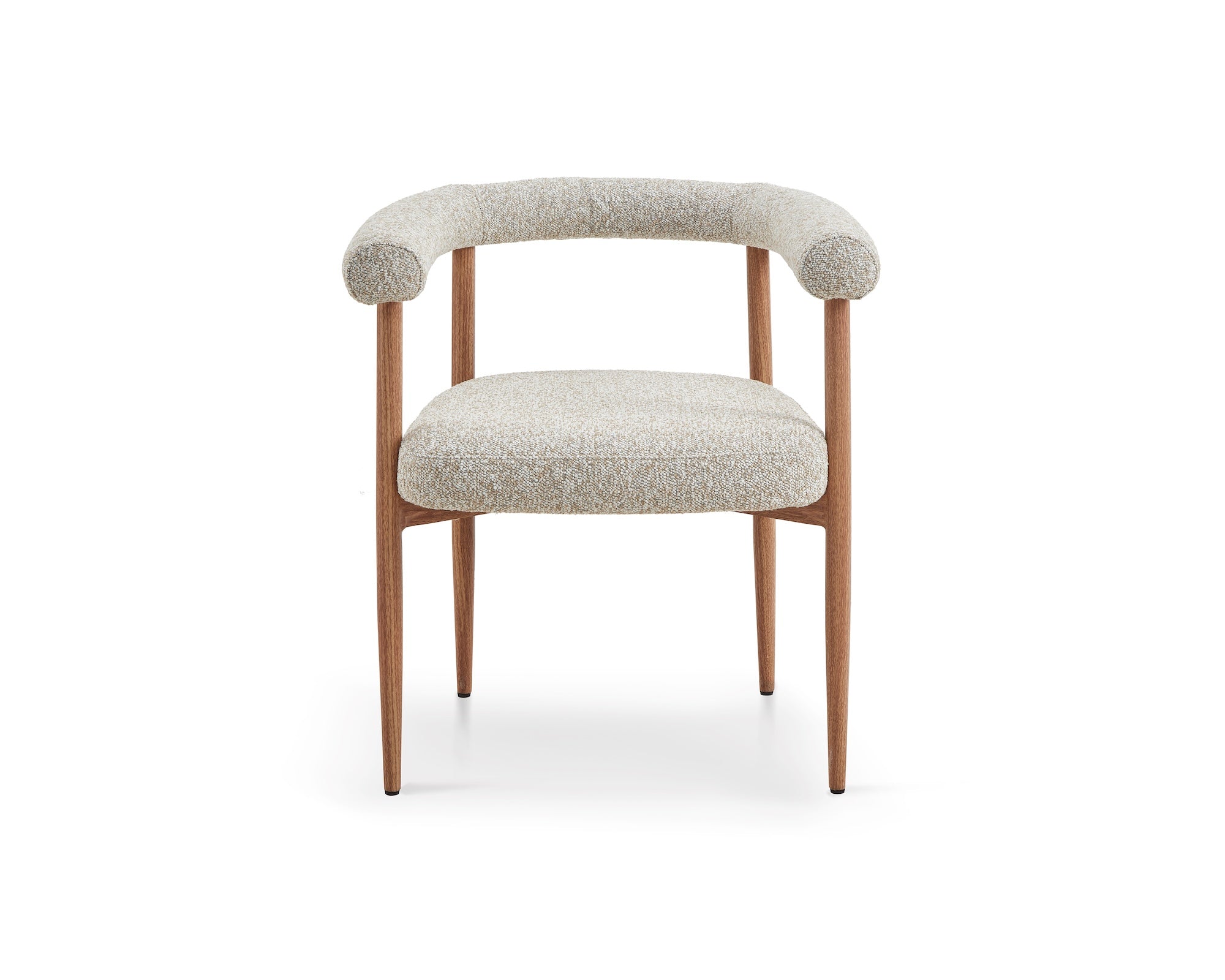 Nantes Outdoor Dining Chair - (Crib 5) Lima Beige and Walnut