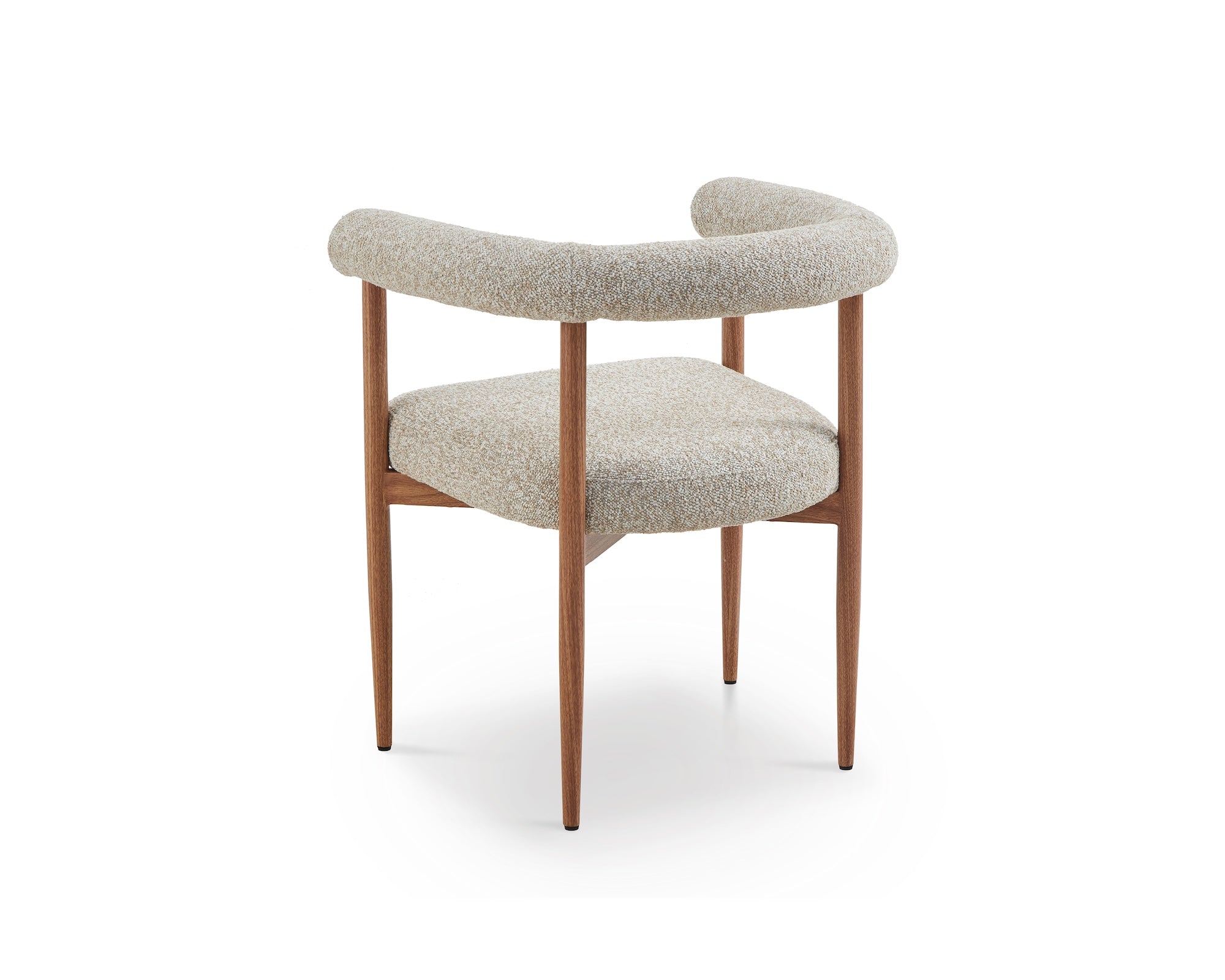 Nantes Outdoor Dining Chair - (Crib 5) Lima Beige and Walnut