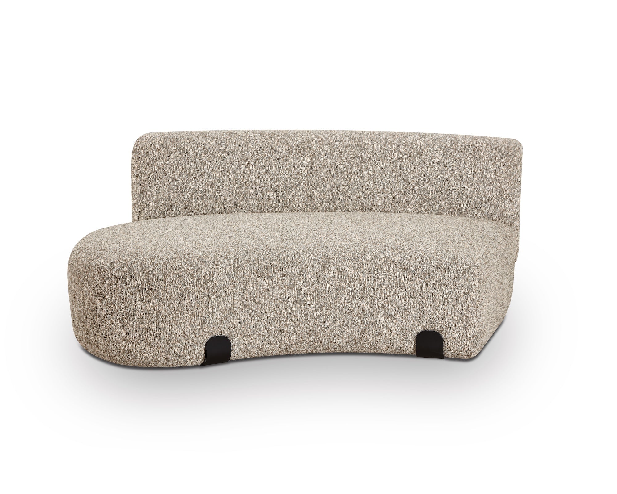 Capri Outdoor Modular Sofa - (Crib 5) Lima Beige and Deep Charcoal